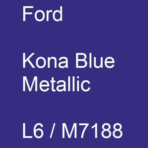 Ford, Kona Blue Metallic, L6 / M7188.